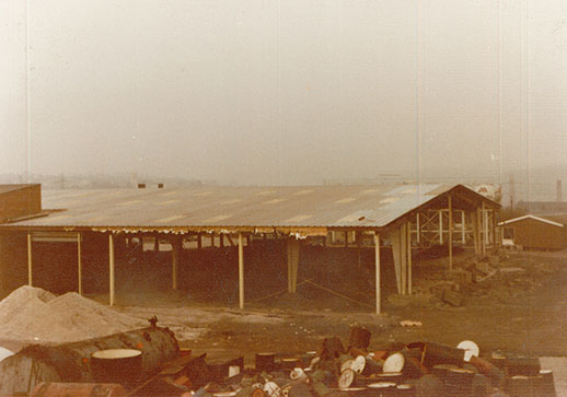 Millers Oils head office expansion building site