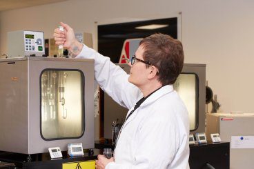 Person working in lab