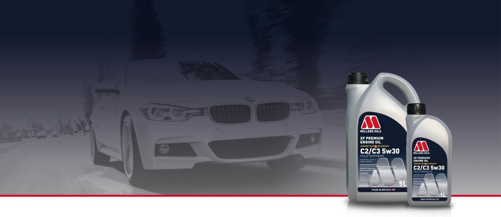 A passenger car on the road with our XF premium products