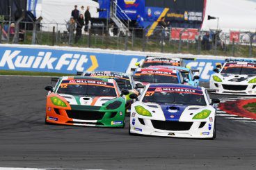 Millers Oils Ginetta racing cars on the track