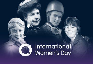 four famous women with the text international womens day