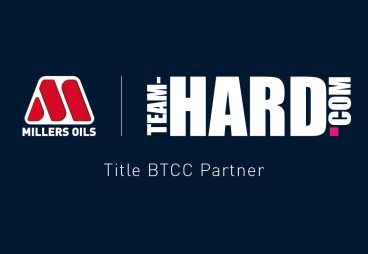 millers oils team hard racing logos partnership